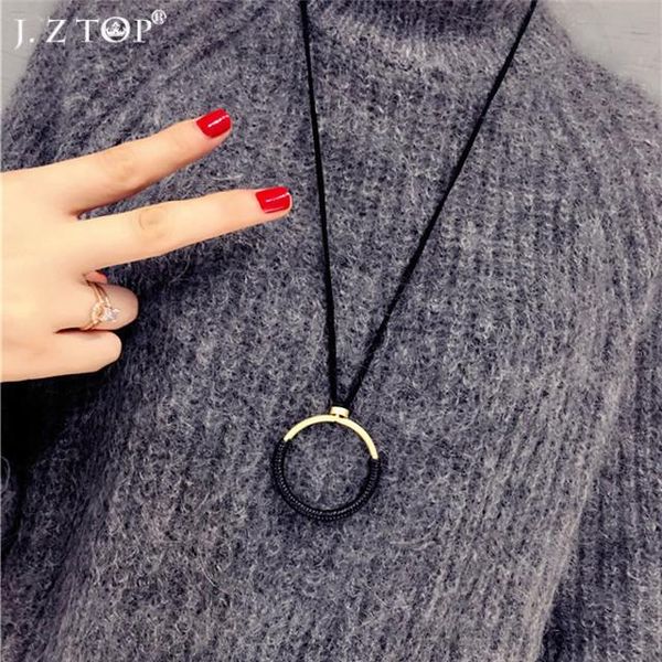 pendant necklaces simple metal round circle sweater chian leather long for women collares largos clothing accessories, Silver
pendant necklaces simple metal round circle sweater chian leather long for women collares largos clothing accessories, Silver