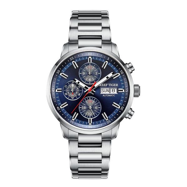 wristwatches reef tiger mens automatic watches chronograph men mechanical wristwatch sport waterproof luminous steel strap week date rga1659, Slivery;brown
wristwatches reef tiger mens automatic watches chronograph men mechanical wristwatch sport waterproof luminous steel strap week date rga1659, Slivery;brown