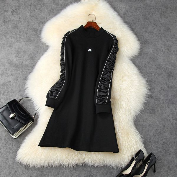 casual dresses european and american women's wear winter style long - sleeved beaded straight tube fashionable black dress wu1s, Black;gray
casual dresses european and american women's wear winter style long - sleeved beaded straight tube fashionable black dress wu1s, Black;gray