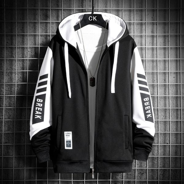men's sweater 2021 spring and autumn new cardigan hooded men's clothing korean fashion, Black
men's sweater 2021 spring and autumn new cardigan hooded men's clothing korean fashion, Black