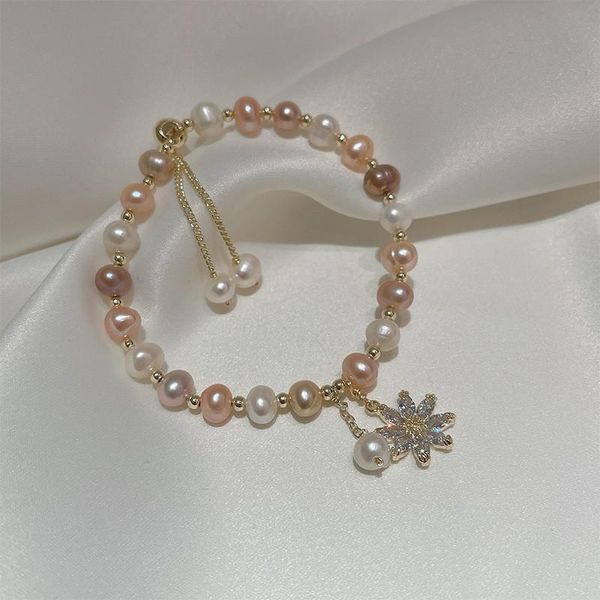 classic pearls luxury crystal flower bracelet for women real gold filled chain simple party jewelry accessories charm bracelets, Golden;silver
classic pearls luxury crystal flower bracelet for women real gold filled chain simple party jewelry accessories charm bracelets, Golden;silver