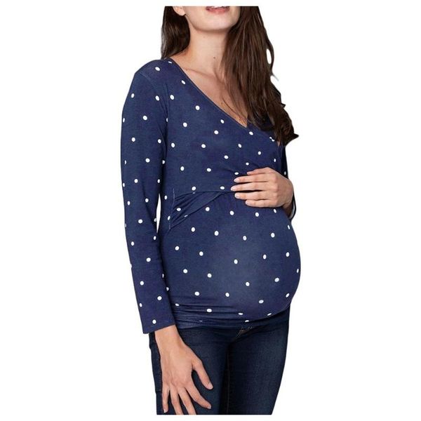 maternity & tees women pregnant nusring long sleeve deep v-neck polka dot print cross breastfeeding double layer y2, White
maternity & tees women pregnant nusring long sleeve deep v-neck polka dot print cross breastfeeding double layer y2, White