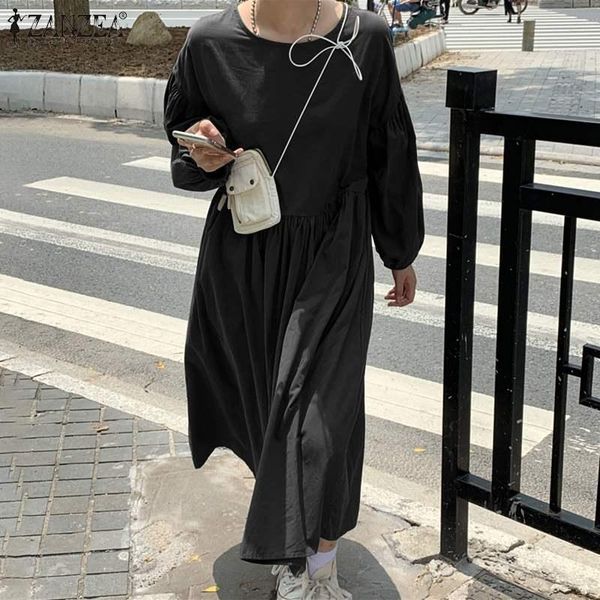 casual dresses zanzea women maxi long dress 2021 ladies retro puff sleeve vestidos autumn loose sundress solid robe femme plus size 5xl, Black;gray
casual dresses zanzea women maxi long dress 2021 ladies retro puff sleeve vestidos autumn loose sundress solid robe femme plus size 5xl, Black;gray