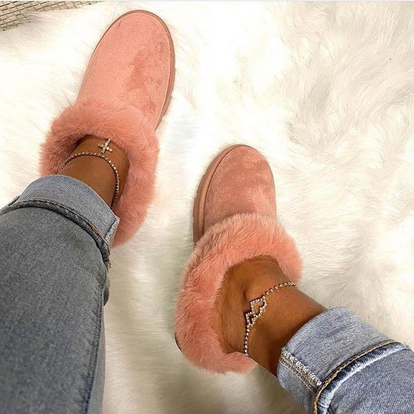 women winter plush slippers round toe real fur flip flops fuzzy mules slipper suede slides loafer, Black
women winter plush slippers round toe real fur flip flops fuzzy mules slipper suede slides loafer, Black
