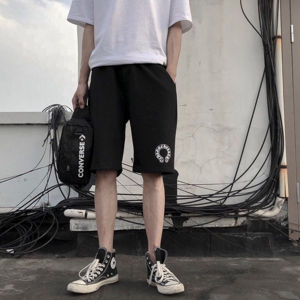 fashion hong kong brand crosin ch ch classic horseshoe couple sanskrit letter print men's and women's shorts, White;black
fashion hong kong brand crosin ch ch classic horseshoe couple sanskrit letter print men's and women's shorts, White;black