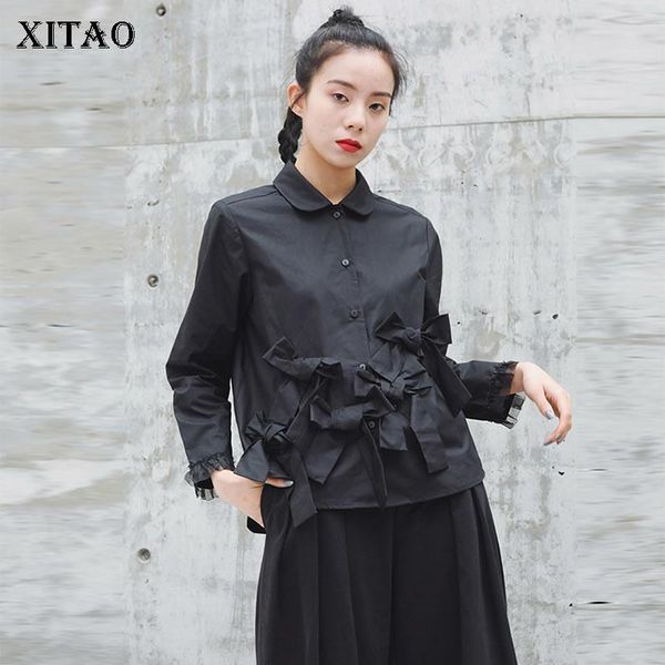women's blouses & shirts xitao patchwork bow pleated white black shirt women clothes 2021 spring loose casual turn down collar blouse x
women's blouses & shirts xitao patchwork bow pleated white black shirt women clothes 2021 spring loose casual turn down collar blouse x