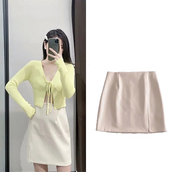casual dresses za 2021 fashion spring ladies pure color imitation leather mini skirt slim waist streetwear clothing bznt, Black;gray
casual dresses za 2021 fashion spring ladies pure color imitation leather mini skirt slim waist streetwear clothing bznt, Black;gray
