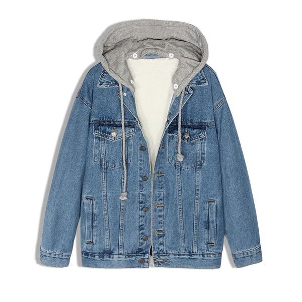 women's jackets hooded denim women loose long sleeve black jeans outwear spring autumn vintage jean coat female itbm, Black;brown
women's jackets hooded denim women loose long sleeve black jeans outwear spring autumn vintage jean coat female itbm, Black;brown