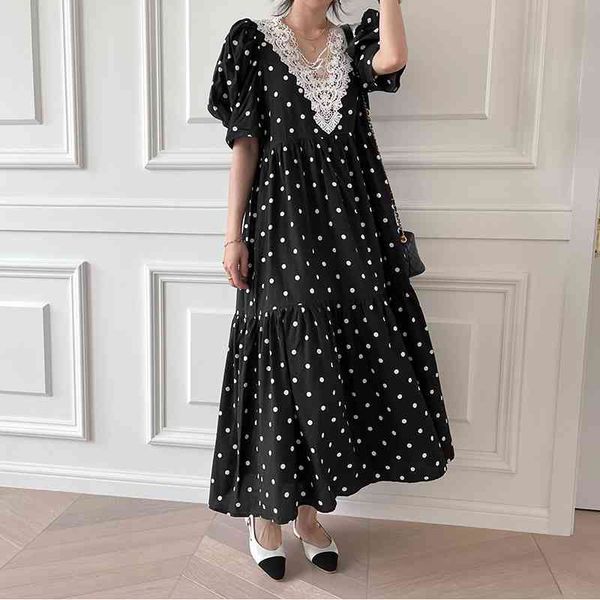 casual dresses korean lace polka dots vintage new elegance office lady summer all-match femme prom chic vestidos long dress o4rp, Black;gray
casual dresses korean lace polka dots vintage new elegance office lady summer all-match femme prom chic vestidos long dress o4rp, Black;gray
