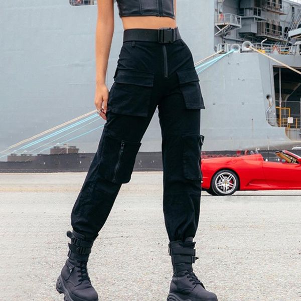 women's pants & capris women cargo high waist jogger trousers female hipsters harajuku streetwear bottoms zipper stylish slacks buckle, Black;white
women's pants & capris women cargo high waist jogger trousers female hipsters harajuku streetwear bottoms zipper stylish slacks buckle, Black;white