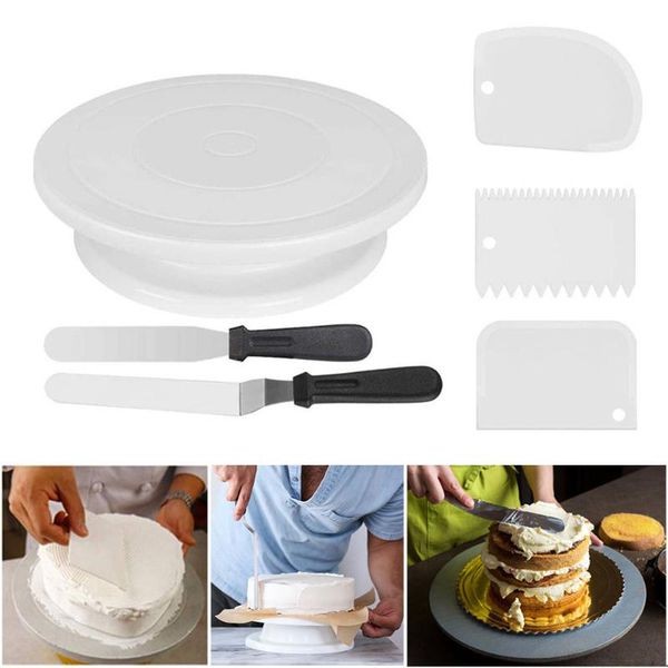 cake tools 6pcs decoration turntable set scrapers spatula smoother rotating plate baking tool kitchen gadgets of & pastry
cake tools 6pcs decoration turntable set scrapers spatula smoother rotating plate baking tool kitchen gadgets of & pastry