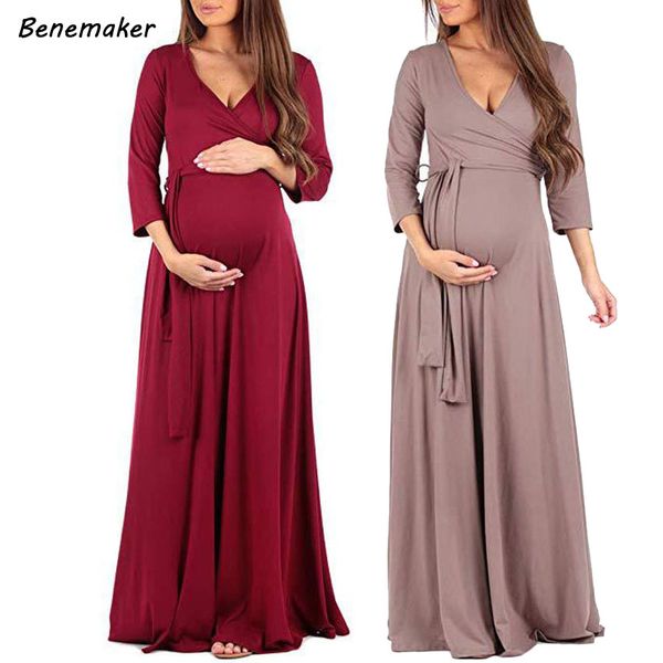 benemaker maternity clothes dresses for pregnancy women v-neck dress pregnant female nursing clothing for p shoot yc001, Black;gray
benemaker maternity clothes dresses for pregnancy women v-neck dress pregnant female nursing clothing for p shoot yc001, Black;gray