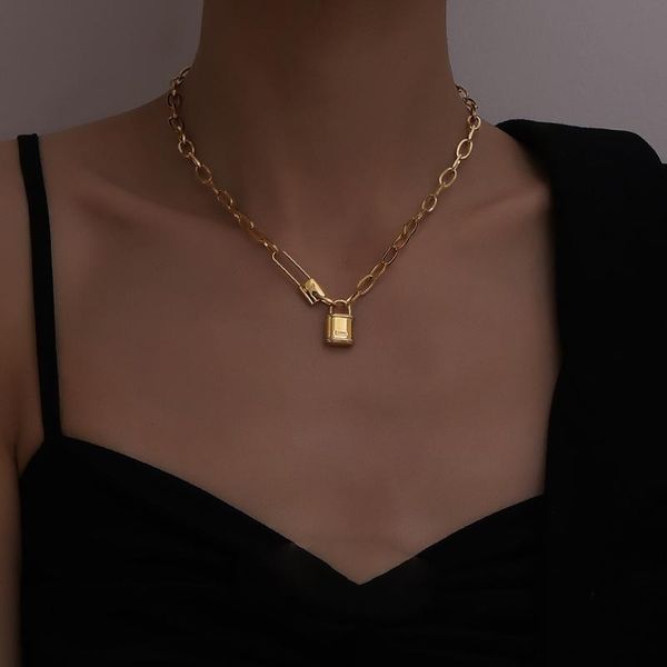 pendant necklaces gothic padlock necklace stainless steel chain collares old english letters lock christmas gifts titanium, Silver
pendant necklaces gothic padlock necklace stainless steel chain collares old english letters lock christmas gifts titanium, Silver