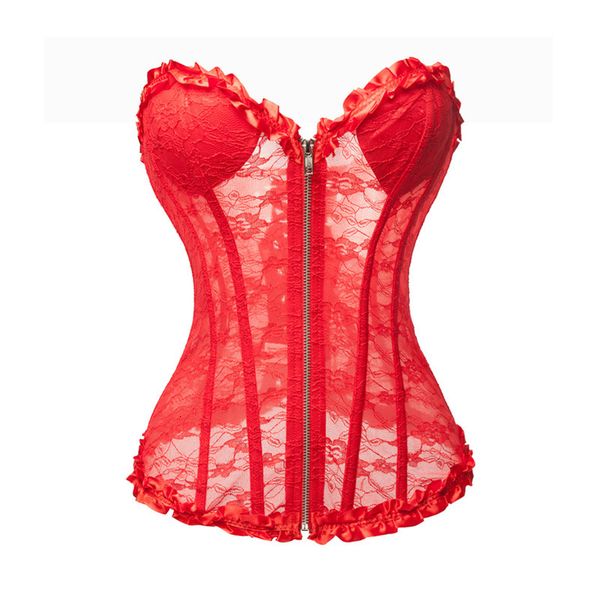 costumes lace body shaping garment translucent mesh with front zipper and back strap, Black
costumes lace body shaping garment translucent mesh with front zipper and back strap, Black
