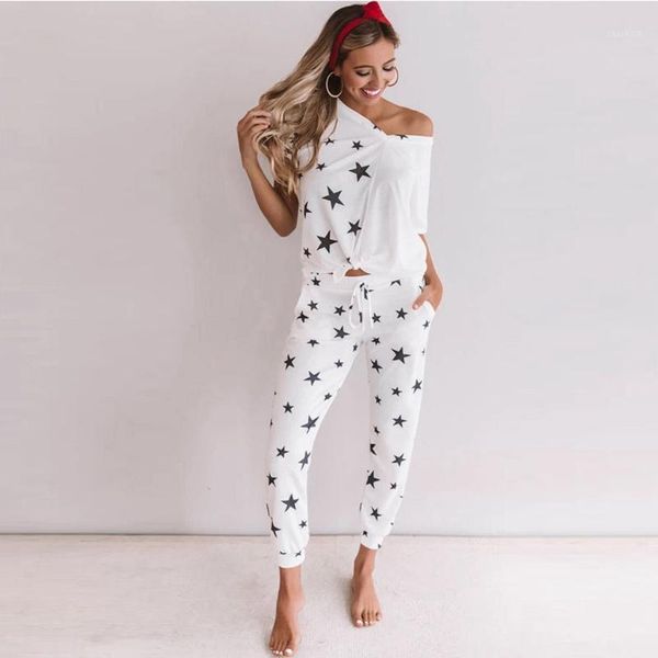 jaycosin fashion summer women leisure pajamas pentagram print blouse stylish sport sets lounge wear suit home +pant 430 women's trac, Gray
jaycosin fashion summer women leisure pajamas pentagram print blouse stylish sport sets lounge wear suit home +pant 430 women's trac, Gray