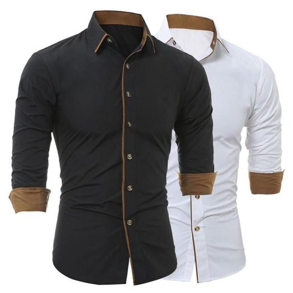 men's casual shirts autumn shirt lapel turn-down collar soft fashionable business spring, White;black
men's casual shirts autumn shirt lapel turn-down collar soft fashionable business spring, White;black