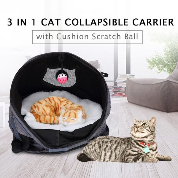 cat carriers,crates & houses 3 in 1 collapsible carrier with cushion scratch ball tunnel foldable shelter for dogs
cat carriers,crates & houses 3 in 1 collapsible carrier with cushion scratch ball tunnel foldable shelter for dogs