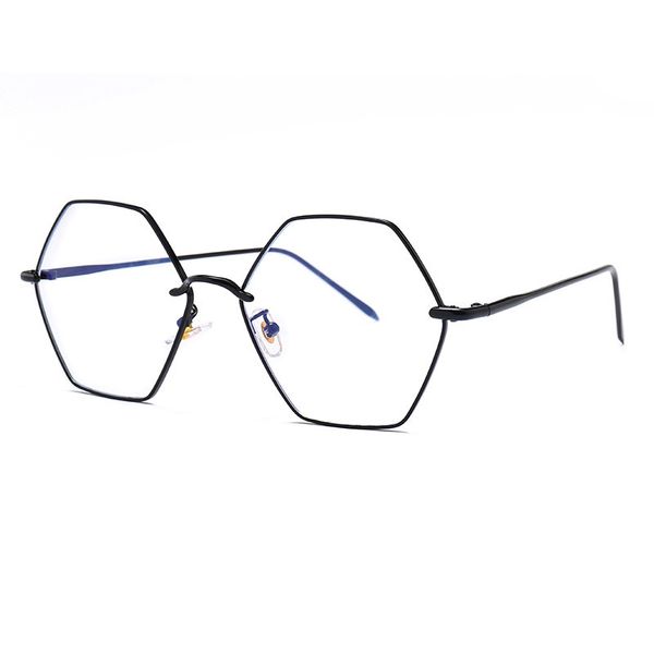 1237 regular hexagon large frame flat lens blue light proof glasses for men and women fashion sun glass bbth, White;black
1237 regular hexagon large frame flat lens blue light proof glasses for men and women fashion sun glass bbth, White;black