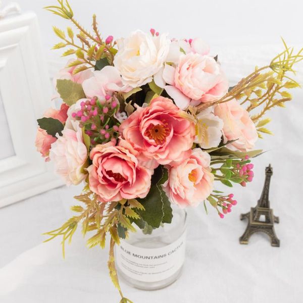 decorative flowers & wreaths silk peony artificial rose bouquet for wedding table decoration luxury fake home indoor diy decor
decorative flowers & wreaths silk peony artificial rose bouquet for wedding table decoration luxury fake home indoor diy decor