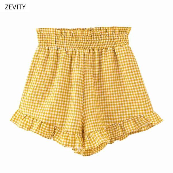 zevity women vintage agaric lace ruffles plaid print shorts ladies chic elastic waist shorts pantalone cortos p830 210419, White;black
zevity women vintage agaric lace ruffles plaid print shorts ladies chic elastic waist shorts pantalone cortos p830 210419, White;black