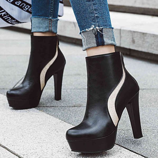 boots office lady zipper high heels winter platform party boots women fashion brand shoes woman, Black
boots office lady zipper high heels winter platform party boots women fashion brand shoes woman, Black