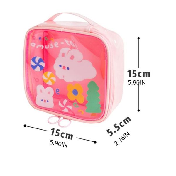 cosmetic bags & cases waterproof portable toiletry clear makeup bag cartoon bear print travel zippered storage pouch organizer m68c
cosmetic bags & cases waterproof portable toiletry clear makeup bag cartoon bear print travel zippered storage pouch organizer m68c