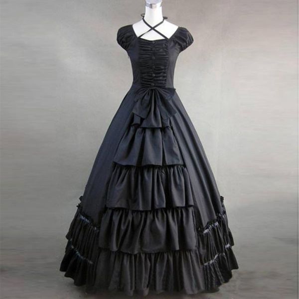 casual dresses 3 colors summer princess party dress 18th century retro gothic victorian historical masquerade ball gowns costumes drop, Black;gray
casual dresses 3 colors summer princess party dress 18th century retro gothic victorian historical masquerade ball gowns costumes drop, Black;gray