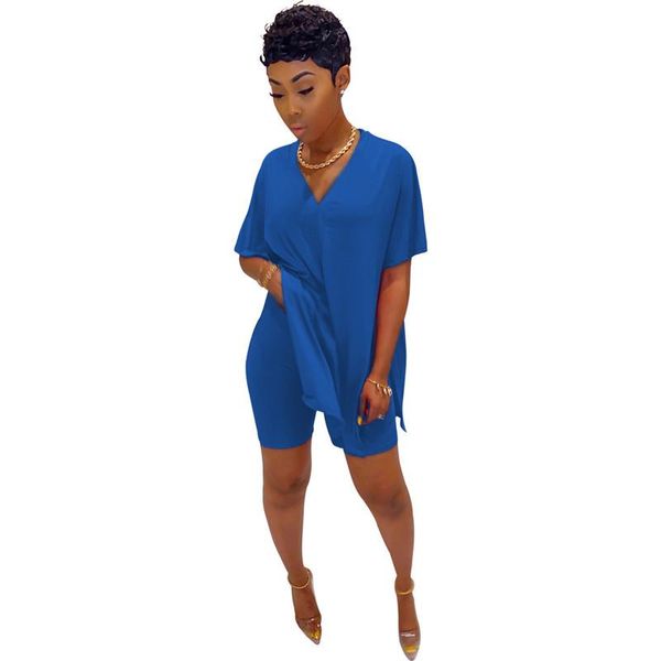 women's tracksuits summer tracksuit women two piece set batwing short sleeve v-neck solid split + shorts suits casual oversized 2 pcs s, Gray
women's tracksuits summer tracksuit women two piece set batwing short sleeve v-neck solid split + shorts suits casual oversized 2 pcs s, Gray