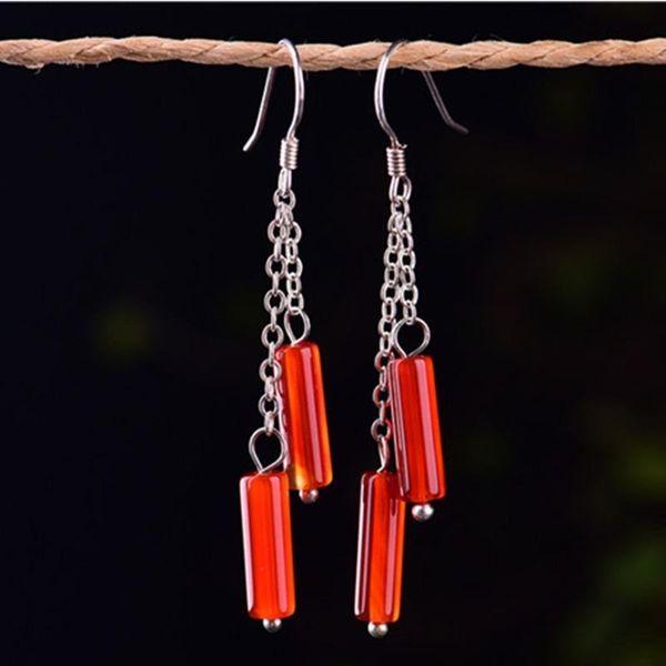 natural red chalcedony hand carved festive long earrings fashion boutique jewelry women's agate dangle & chandelier, Silver
natural red chalcedony hand carved festive long earrings fashion boutique jewelry women's agate dangle & chandelier, Silver