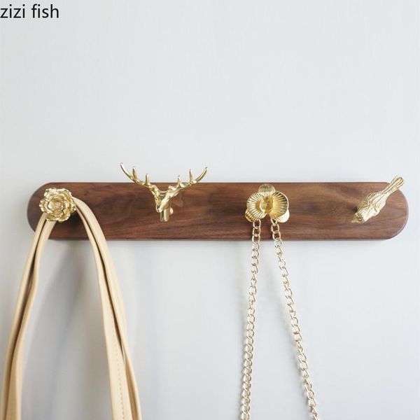 walnut solid wood brass hook hangers wall hanging storage rack key decorative hooks organizer decoration accessories & rails
walnut solid wood brass hook hangers wall hanging storage rack key decorative hooks organizer decoration accessories & rails