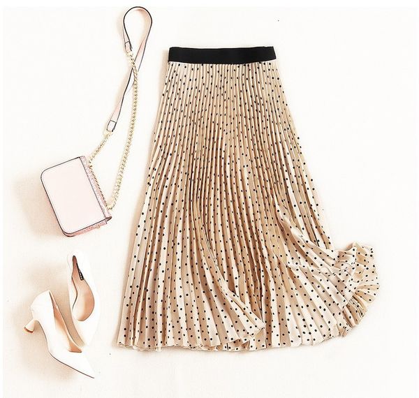 Skirts Black High Street Women Dots Printed Aline Skirt Luxury Pleated Long Party European Feminine Elastic Waist Vacation Chic S Y07U
Skirts Black High Street Women Dots Printed Aline Skirt Luxury Pleated Long Party European Feminine Elastic Waist Vacation Chic S Y07U