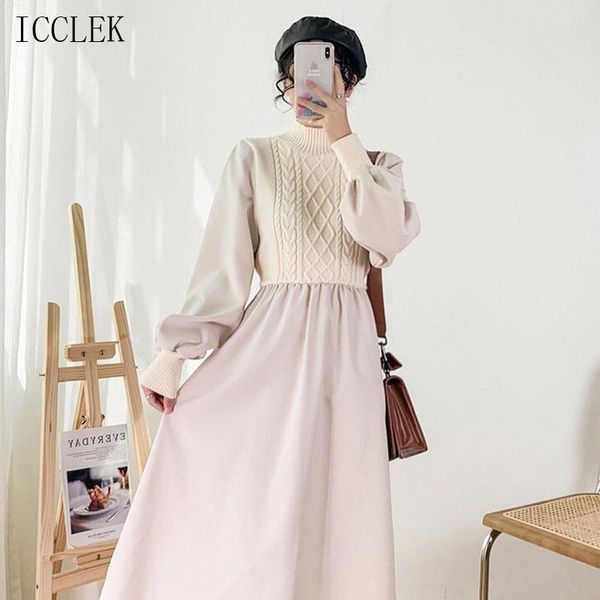 one-piece cute knitted sweater dresses 2021 autumn winter stitching dress korean style base knit long vestido de mujer casual, Black;gray
one-piece cute knitted sweater dresses 2021 autumn winter stitching dress korean style base knit long vestido de mujer casual, Black;gray