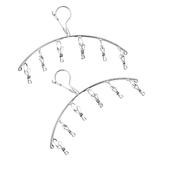 hangers & racks 2pcs socks hanging rack stocking drying stainless steel laundry (6 clips)
hangers & racks 2pcs socks hanging rack stocking drying stainless steel laundry (6 clips)
