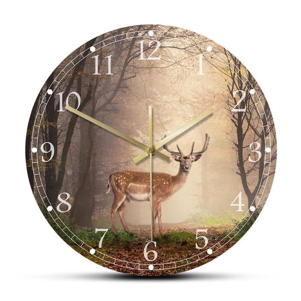 wall clocks fallow deer in a dreamy forest scene decorative silent clock living room animal art decor modern hanging watch
wall clocks fallow deer in a dreamy forest scene decorative silent clock living room animal art decor modern hanging watch
