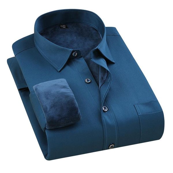 shirt men's long-sleeved thick business casual pure color formal wear shirts homme plus velvet warm men clothing, White;black
shirt men's long-sleeved thick business casual pure color formal wear shirts homme plus velvet warm men clothing, White;black