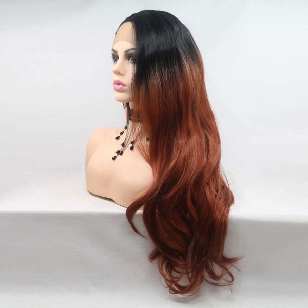 t-color front lace wig women's fashion dyeing gradient split wig black brown long hair chemical fiber cover
t-color front lace wig women's fashion dyeing gradient split wig black brown long hair chemical fiber cover