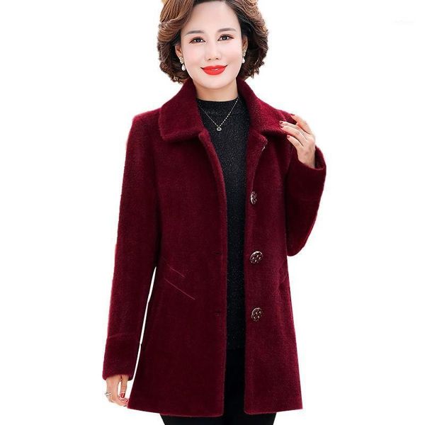 women's wool & blends plus size 5xl mother clothing autumn winter imitate mink velvet coat women woolen jacket short solid long-sleeved, Black
women's wool & blends plus size 5xl mother clothing autumn winter imitate mink velvet coat women woolen jacket short solid long-sleeved, Black