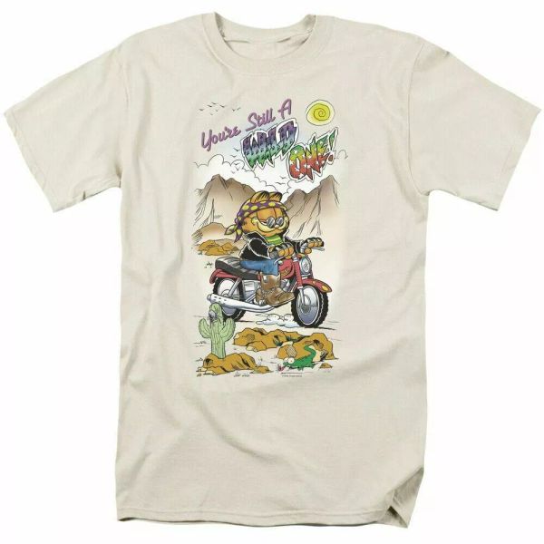 garfield wild one t shirt mens licensed cat jim davis comic tee cream, White;black
garfield wild one t shirt mens licensed cat jim davis comic tee cream, White;black