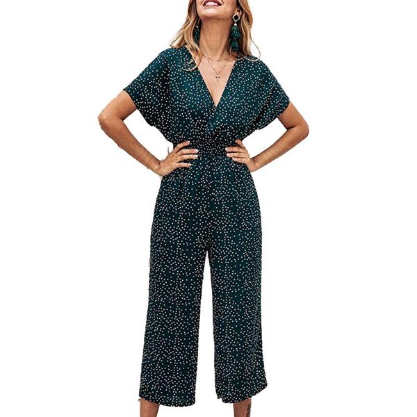imcute women fashion small dots printed jumpsuit summer casual wrap v neck short sleeve high waist long romper pants women's jumpsuits, Black;white
imcute women fashion small dots printed jumpsuit summer casual wrap v neck short sleeve high waist long romper pants women's jumpsuits, Black;white