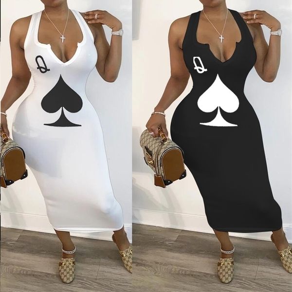 cm.yaya summer women black queen poker card sleeveless v-neck tank bodycon midi mid-calf dress club party pencil dresses 210623, Black;gray
cm.yaya summer women black queen poker card sleeveless v-neck tank bodycon midi mid-calf dress club party pencil dresses 210623, Black;gray