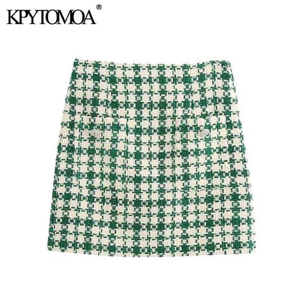 kpytomoa women fashion with pockets tweed mini skirt vintage high waist back zipper female skirts mujer 210412, Black
kpytomoa women fashion with pockets tweed mini skirt vintage high waist back zipper female skirts mujer 210412, Black