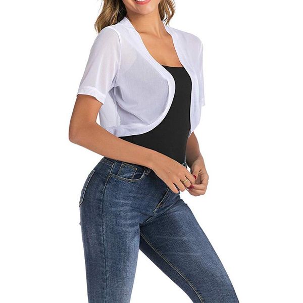 wraps & jackets women bolero transparent open front shrugs bride evening shawls short sleeve jacket, White
wraps & jackets women bolero transparent open front shrugs bride evening shawls short sleeve jacket, White