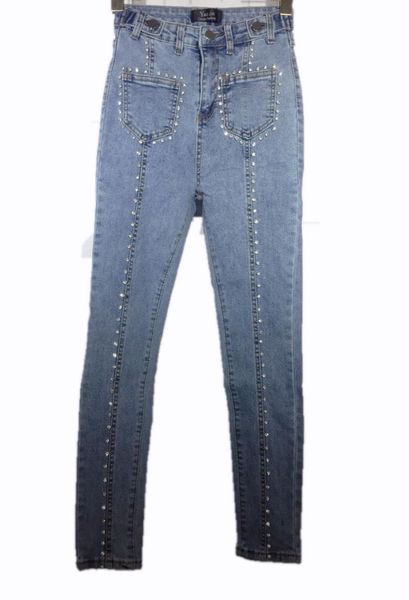 women's jeans european goods heavy industry diamond beaded high waist female 2021 spring summer slim pencil pants tide woman, Blue
women's jeans european goods heavy industry diamond beaded high waist female 2021 spring summer slim pencil pants tide woman, Blue
