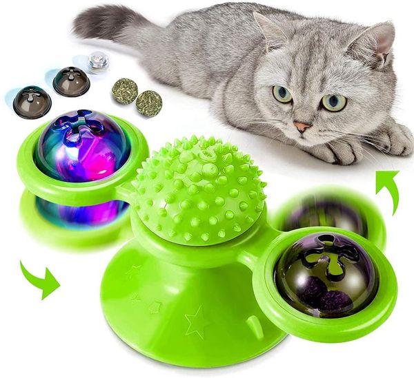 interactive cat toy windmill whirling turntable play game toys hair brush grooming massage suction cup cats puzzle training
interactive cat toy windmill whirling turntable play game toys hair brush grooming massage suction cup cats puzzle training