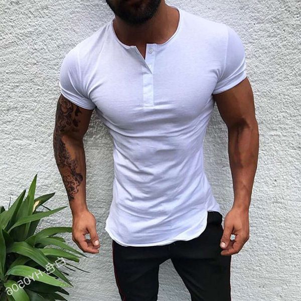 men's shirt 2020 summer tube short sleeve shirt half open collar button classic men's t-shirt, White;black
men's shirt 2020 summer tube short sleeve shirt half open collar button classic men's t-shirt, White;black