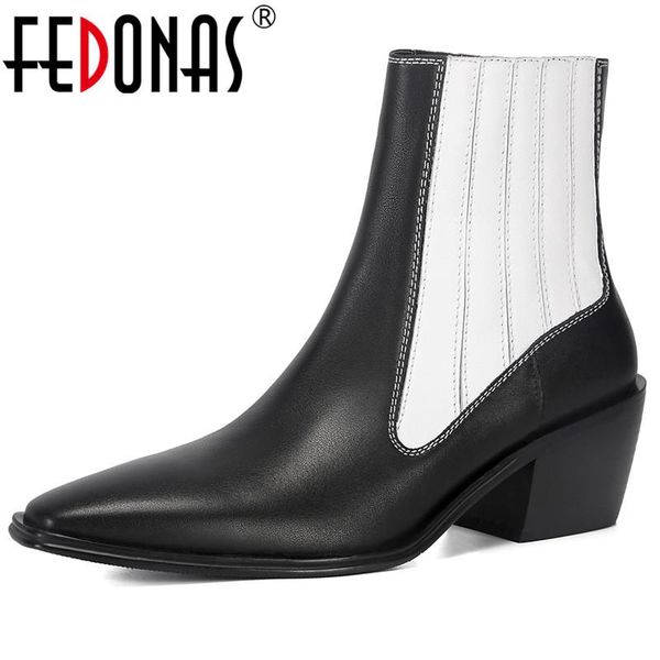 boots fedonas pointed toe shoes woman 2021 winter est genuine leather mixed colors ankle concise design prom, Black
boots fedonas pointed toe shoes woman 2021 winter est genuine leather mixed colors ankle concise design prom, Black