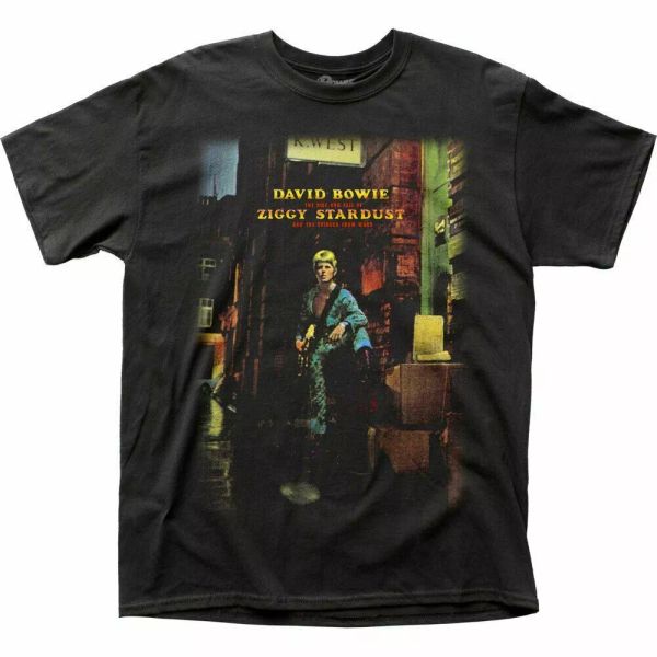 david bowie ziggy plays guitar t shirt mens licensed rock n roll band tee black, White;black
david bowie ziggy plays guitar t shirt mens licensed rock n roll band tee black, White;black