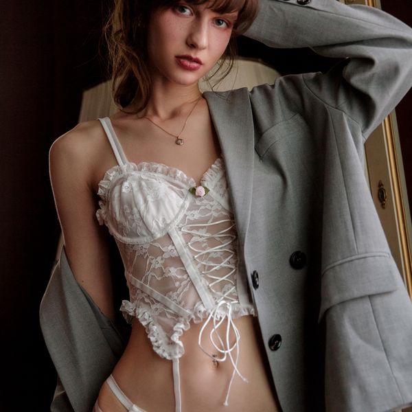 2021new kawaii pajamas for women lolita corsets and panty lingerie set floral overbust bustier lace up corselet suspenders, Black;white
2021new kawaii pajamas for women lolita corsets and panty lingerie set floral overbust bustier lace up corselet suspenders, Black;white