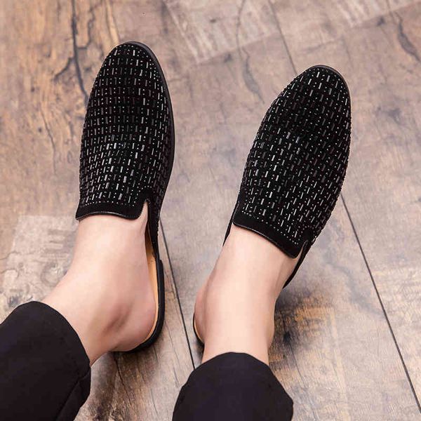 slippers men sandals summer half shoes pu leather beach causal lazy slip-on slides flip flops moccasins, Black
slippers men sandals summer half shoes pu leather beach causal lazy slip-on slides flip flops moccasins, Black