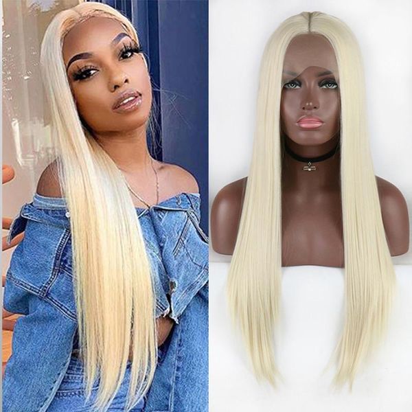 synthetic wigs blonde lace front glueless wig with baby hair 613 color long straight heat resistant, Black
synthetic wigs blonde lace front glueless wig with baby hair 613 color long straight heat resistant, Black